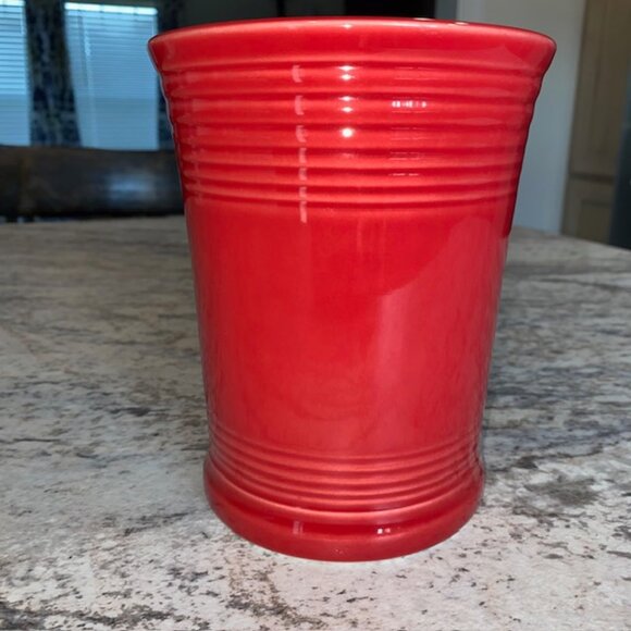 Fiestaware Utensil/Tool Crock in Scarlet - Picture 2 of 7